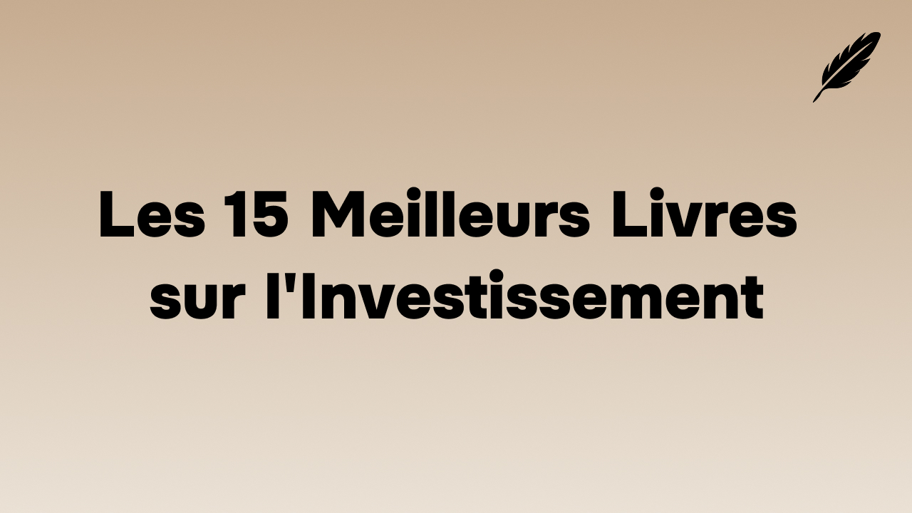 livre investissement français