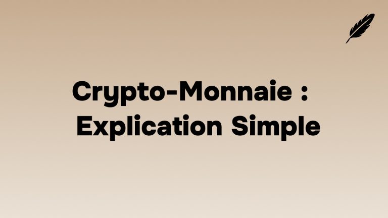 crypto monnaie explication simple